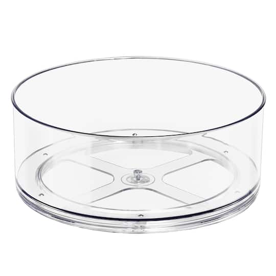 Sorbus 9" Clear Turntable Bins, 2ct.